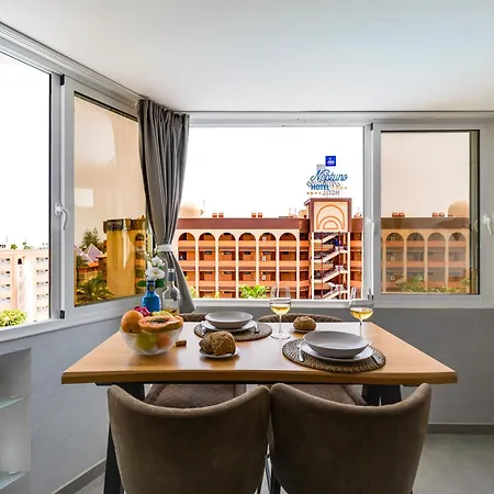 Penthouse Playa De Ingles Near Yumbo With Pool & Parking