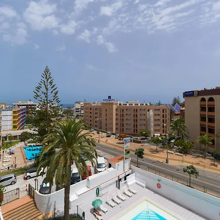 Penthouse Playa De Ingles Near Yumbo With Pool & Parking
